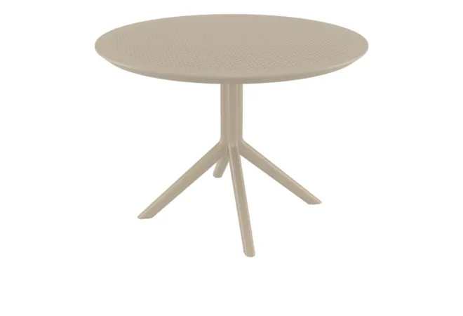 Table pour CHR ronde coloris taupe Table pour CHR ronde coloris taupe