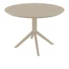 Table pour CHR ronde coloris taupe Table pour CHR ronde coloris taupe