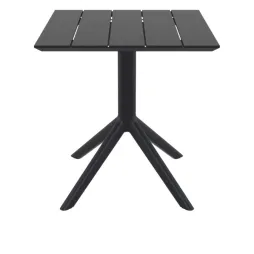 Table de terrasse CHR en résine noire Table de terrasse CHR en résine noire