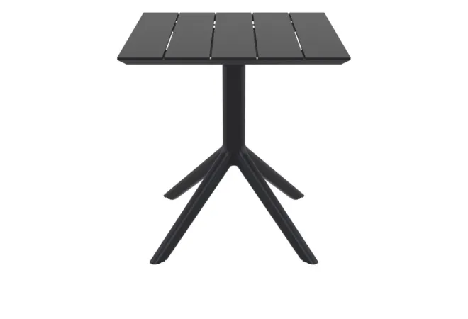 Table de terrasse CHR en résine noire Table de terrasse CHR en résine noire