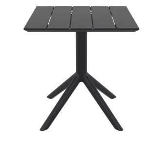 Table de terrasse CHR en résine noire