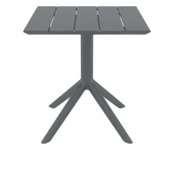 Table extérieure CHR carrée coloris gris foncé Table extérieure CHR carrée coloris gris foncé