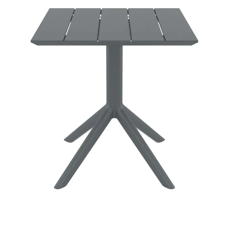 Table extérieure CHR carrée coloris gris foncé Table extérieure CHR carrée coloris gris foncé