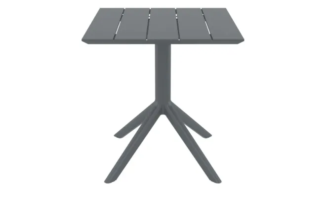 Table extérieure CHR carrée coloris gris foncé Table extérieure CHR carrée coloris gris foncé