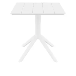 Table pour extérieur CHR carré blanche Table pour extérieur CHR carré blanche