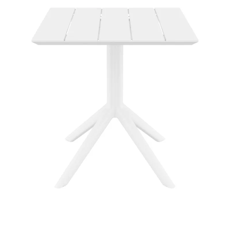 Table pour extérieur CHR carré blanche Table pour extérieur CHR carré blanche