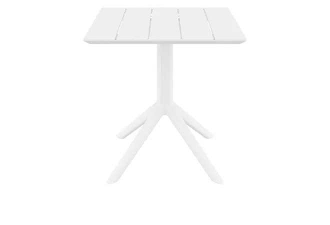 Table pour extérieur CHR carré blanche Table pour extérieur CHR carré blanche