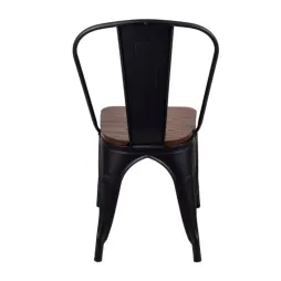 Chaise empilable pour CHR choco/noir Chaise empilable pour CHR choco/noir