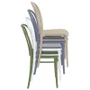 Chaises empilées pour professionnels, diverses couleurs Chaises empilées pour professionnels, diverses couleurs