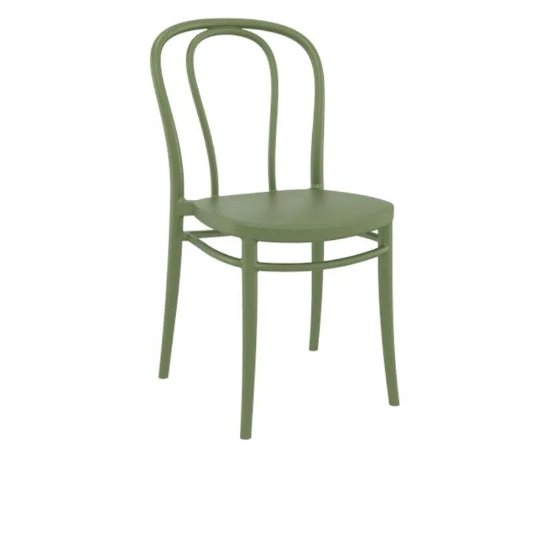 Chaise de restaurant polypro vert olive Chaise de restaurant polypro vert olive