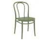Chaise de restaurant polypro vert olive Chaise de restaurant polypro vert olive