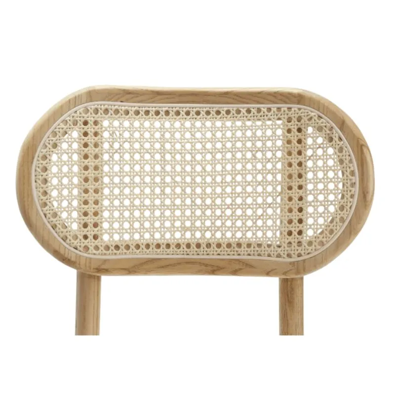 Chaise de réception en bois avec dos canné Chaise de réception en bois avec dos canné