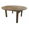 Table ronde pliante en bois de pin verni Table ronde pliante en bois de pin verni