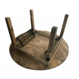 Table pliante en bois ronde pour professionnels Table pliante en bois ronde pour professionnels