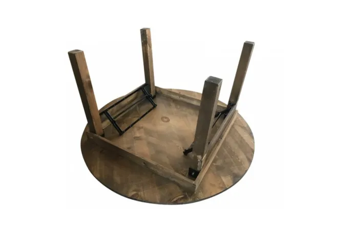Table pliante en bois ronde pour professionnels Table pliante en bois ronde pour professionnels
