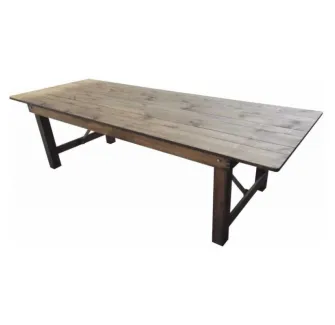 Table en bois rustique pliante