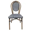 Chaise de terrasse CHR noire et blanche Chaise de terrasse CHR noire et blanche