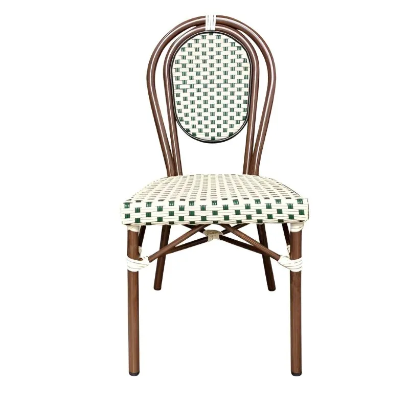 Chaise extérieur restaurant effet bambou Chaise extérieur restaurant effet bambou