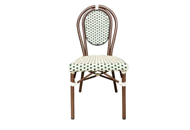 Chaise extérieur restaurant effet bambou Chaise extérieur restaurant effet bambou