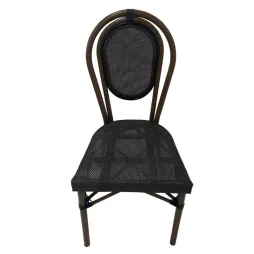 Chaise de café extérieur gris foncé Chaise de café extérieur gris foncé