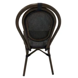 Chaise de terrasse CHR en textilène gris foncé Chaise de terrasse CHR en textilène gris foncé