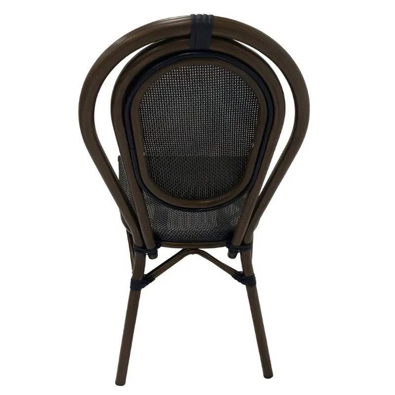 Chaise de terrasse CHR en textilène gris foncé Chaise de terrasse CHR en textilène gris foncé