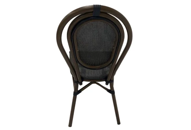 Chaise de terrasse CHR en textilène gris foncé Chaise de terrasse CHR en textilène gris foncé