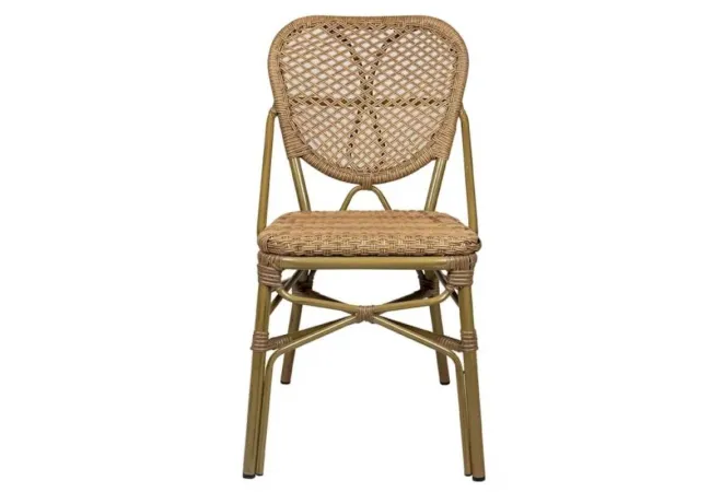 Chaise de terrasse CHR aluminium et rotin synthétique Chaise de terrasse CHR aluminium et rotin synthétique