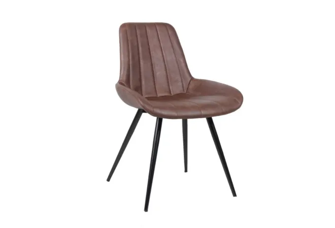Chaise CHR en cuir synthétique marron Chaise CHR en cuir synthétique marron