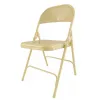 Chaise en métal pliante beige
