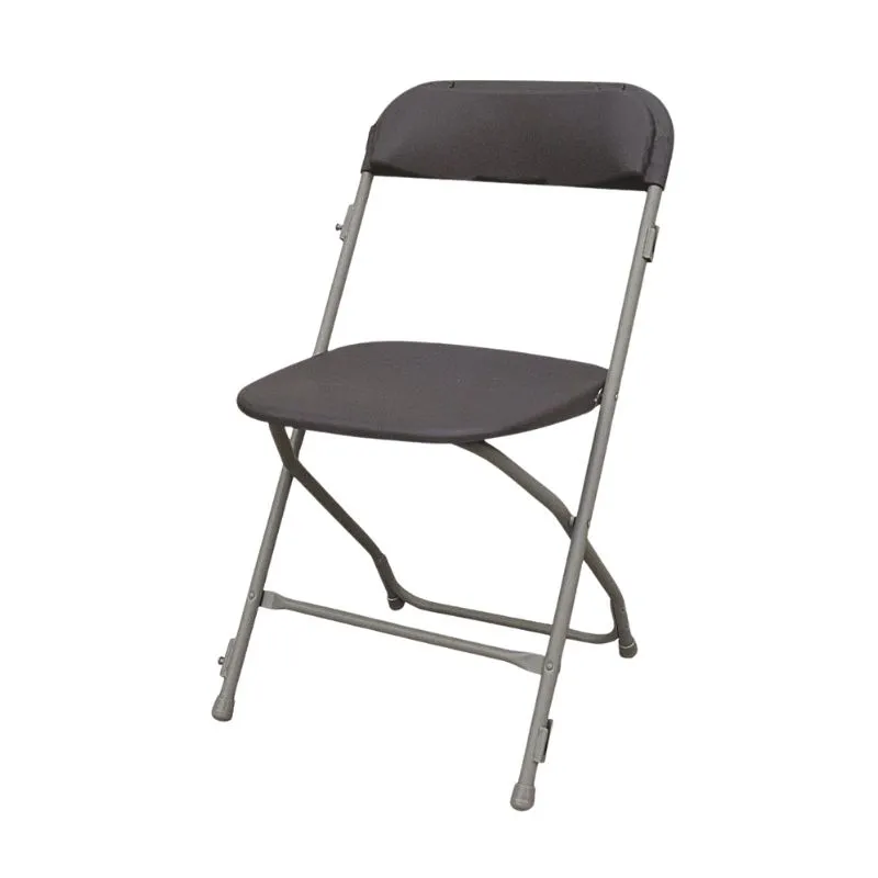 Chaise polypropylène pliante, coloris gris