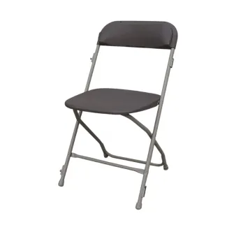 Chaise polypropylène pliante, coloris gris