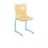 Chaise scolaire avec coque multiplis et assise vert d'eau Chaise scolaire avec coque multiplis et assise vert d'eau