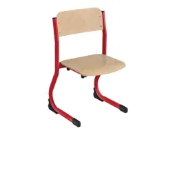Chaise pour maternelle piétement rouge Chaise pour maternelle piétement rouge