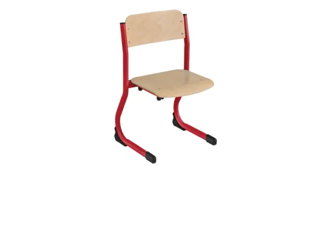 Chaise pour maternelle piétement rouge Chaise pour maternelle piétement rouge