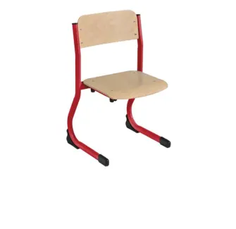 Chaise pour maternelle piétement rouge