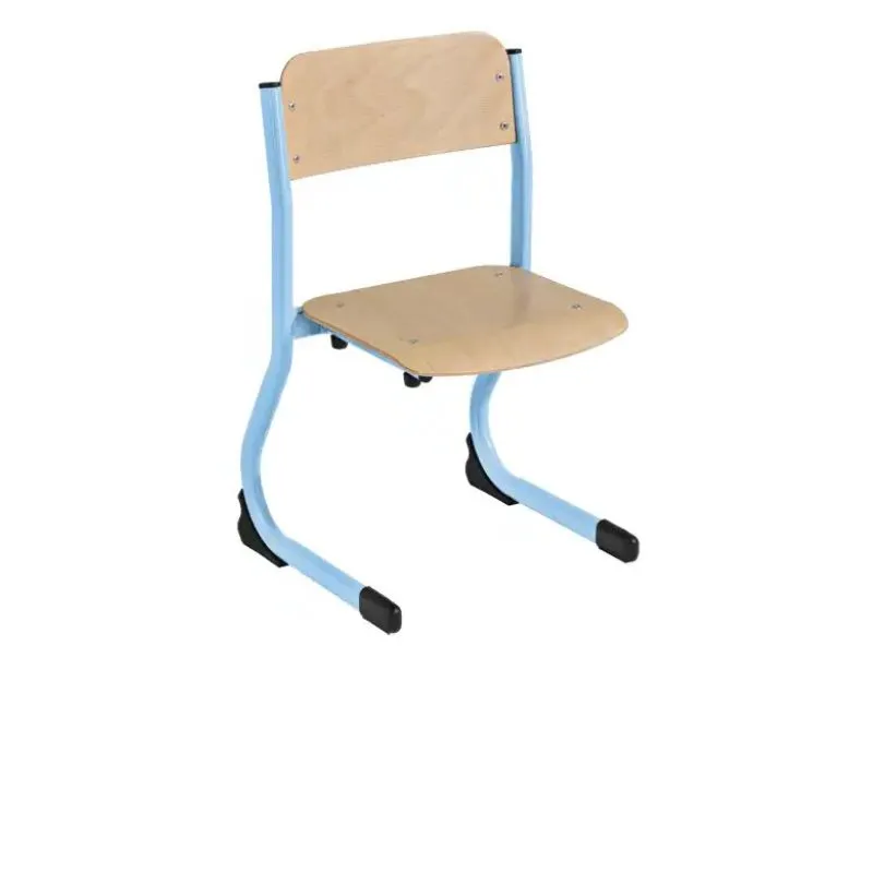 Chaise d'école maternelle structure bleu clair Chaise d'école maternelle structure bleu clair