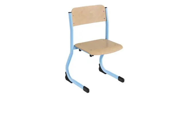 Chaise d'école maternelle structure bleu clair Chaise d'école maternelle structure bleu clair