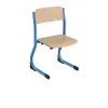 Chaise scolaire à appui sur table, structure bleu Chaise scolaire à appui sur table, structure bleu