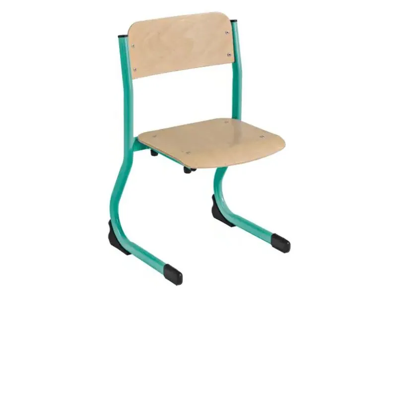 Chaise pour maternelle avec piéement vert d'eau Chaise pour maternelle avec piéement vert d'eau