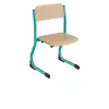 Chaise pour maternelle avec piéement vert d'eau Chaise pour maternelle avec piéement vert d'eau