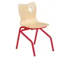 Chaise à appui sur table pour petite enfance structure rouge