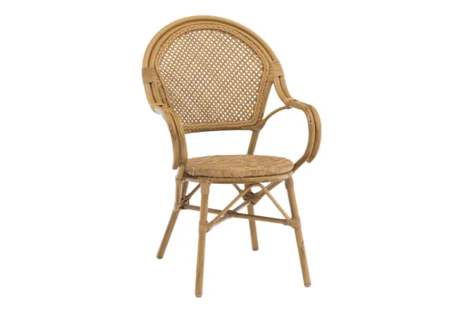 Fauteuil terrasse CHR en rotin synthétique