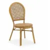 Chaise terrasse restaurant en rotin et aluminium Chaise terrasse restaurant en rotin et aluminium