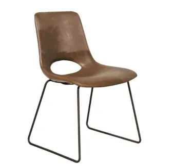 Chaise de restaurant en simili cuir