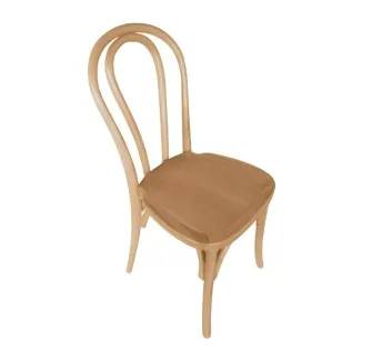 Chaise de réception empilable en bois de hêtre