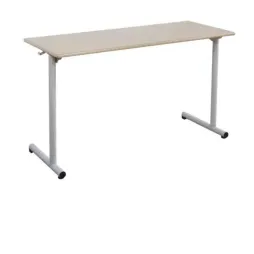 Bureau scolaire fixe double en mélaminé Bureau scolaire fixe double en mélaminé