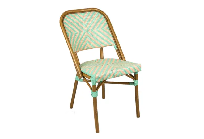 Chaise pour terrasse de café en rotin synthétique Chaise pour terrasse de café en rotin synthétique