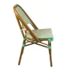 Chaise terrasse bistrot crème et vert d'eau Chaise terrasse bistrot crème et vert d'eau
