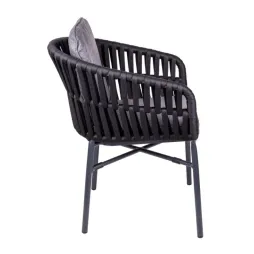 Fauteuil CHR extérieur noir et gris anthracite Fauteuil CHR extérieur noir et gris anthracite